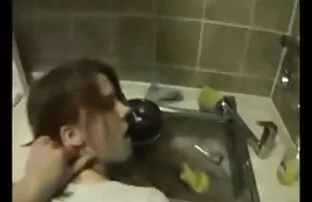 Amatöör Kolledž Beib saab Quickie Edasi Päris Omatehtud