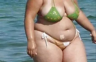 Bbw Bikini-Candid Perse - Rannasussiga Tirkistelijä-Spioon Tagumik