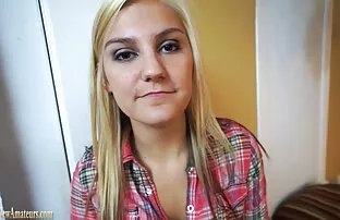 Amatöör Blond Casting Diivan Hardcore